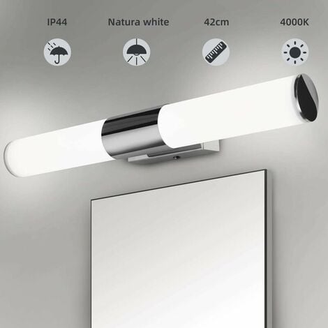Éclairage avant miroir LED Luminaire de salle de bain LED à économie  d'énergie (type rond