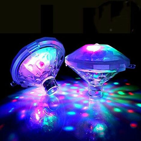Lampe flottante piscine couleur, Lumière de bain disco, submersible IP68,  sous-marine LED avec 7 modes pour salle de bain lampes submersibles piscine