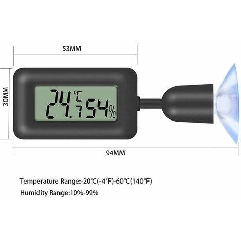 Thermomètre et hygromètre pour Reptile, moniteur de température et  d'humidité pour Vivarium Terrarium, nouveau