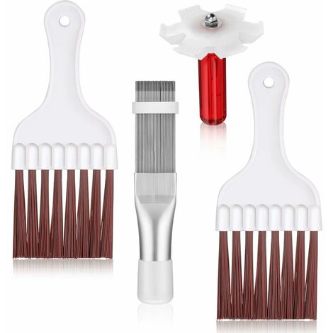 Brosse de nettoyage de condenseur de radiateur, peigne d'ailette de  climatisation de voiture Portable, outil de réparation de réfrigération,  accessoire de nettoyage - AliExpress