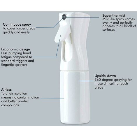 Atomiseur de laque pour cheveux - flacon pulvérisateur vide - Atomiseur  Extreme Mist 