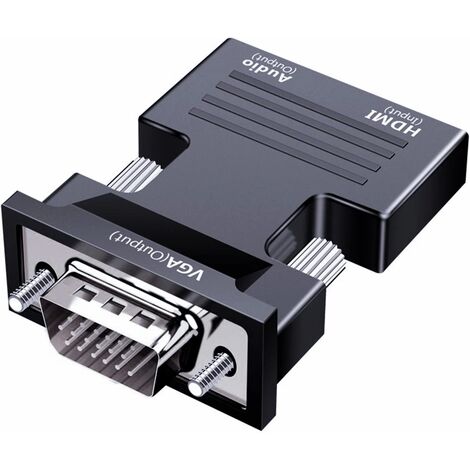 Renkforce HDMI / VGA Câble adaptateur Fiche mâle HDMI-A, Prise femelle VGA  15 pôles 0.15 m noir RF-4531578 blindage doub - Conrad Electronic France