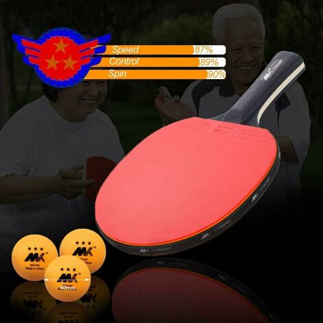 Raquettes de Ping-Pong Set, 1 Paire de Raquettes de Tennis de
