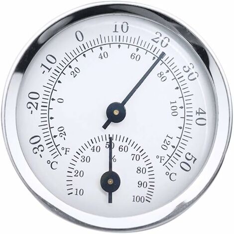 Hygromètre, Thermomètre à effet de serre, Thermomètre de jardin,  Thermomètre Hygromètre Cadran mural suspendu Testeur de [530]