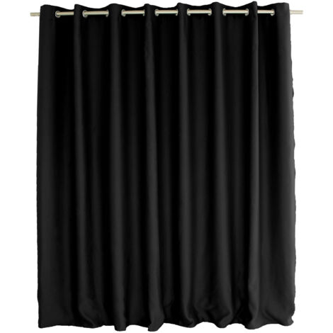 Homemaison – Rideau occultant 300x240 cm – 100% polyester – 16 œillets en métal chromé – Occultation 95% – Prêt à poser