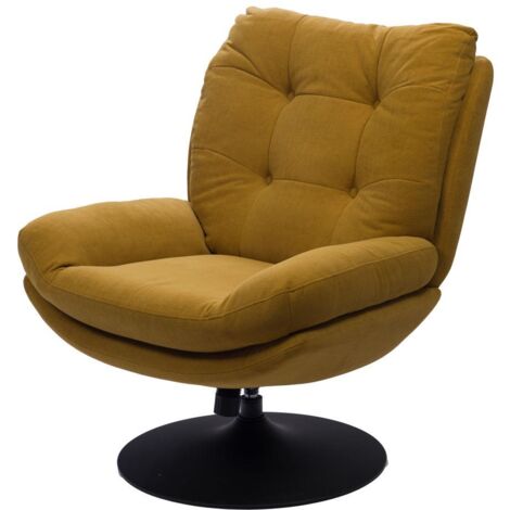 Amadeus - Fauteuil Magnum moutarde black