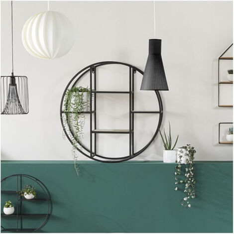 ATMOSPHERA CREATEUR D'INTERIEUR - Mensola Rotonda timeo Nera d50cm