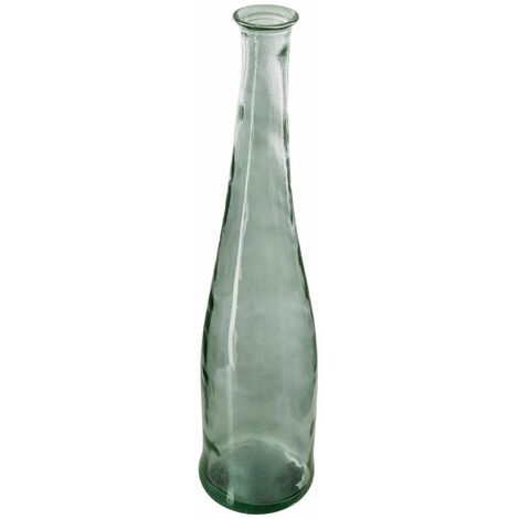 Vase Long Verre Recycle H 80 Vert Atmosphera Vert