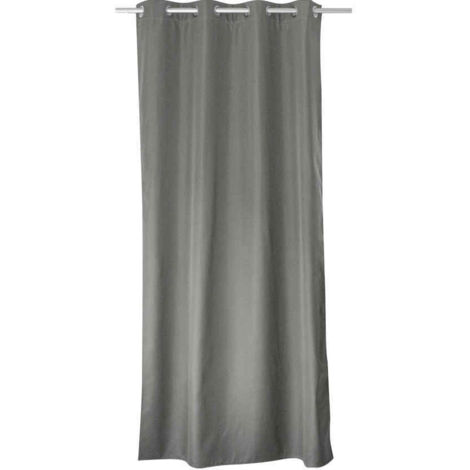 Rideau thermique en microfibre doublée Gris clair 135x180 cm