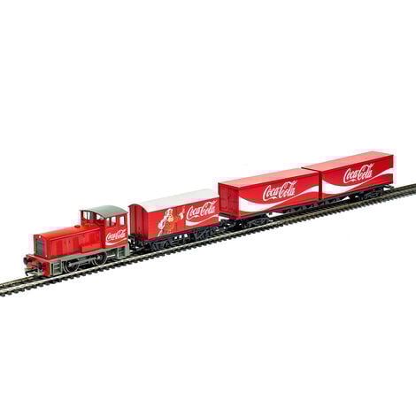 Train de Noël Coca Cola pour base de village de Noël  - My Village
