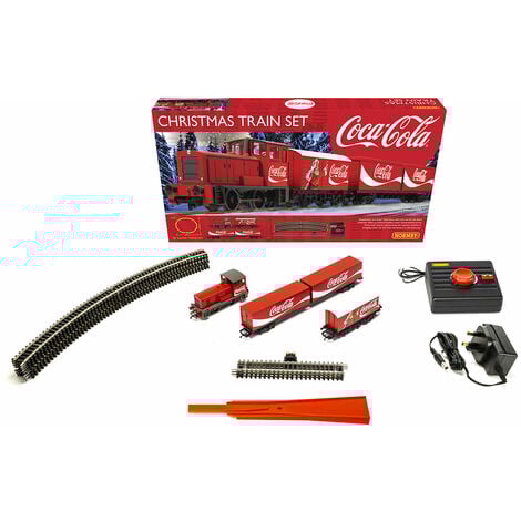 Train de Noël Coca Cola pour base de village de Noël  - My Village