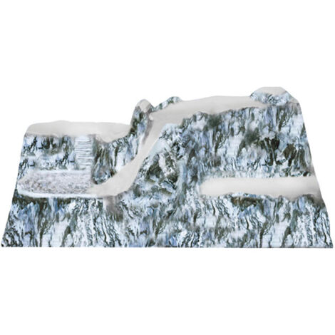 Base de village de Noël 77 x 58 cm – 4 emplacements pour décorations – Plastique résistant – Collection Sulden – Myvillage