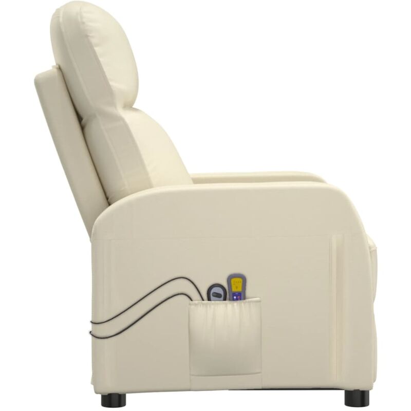 Sillón reclinable de masaje con elevación eléctrica para ancianos, de piel  sintética, con calefacción, ergonómica, función de masaje vibratorio con