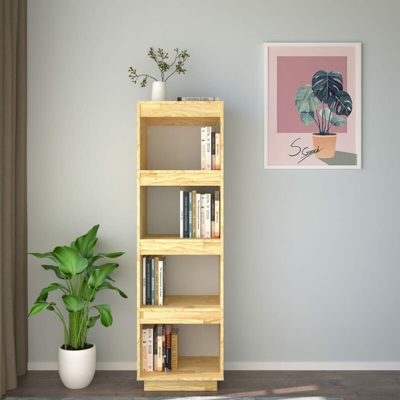 Estantería para Libros Librería Divisor de espacios madera de pino  40x35x135 cm ES40164A