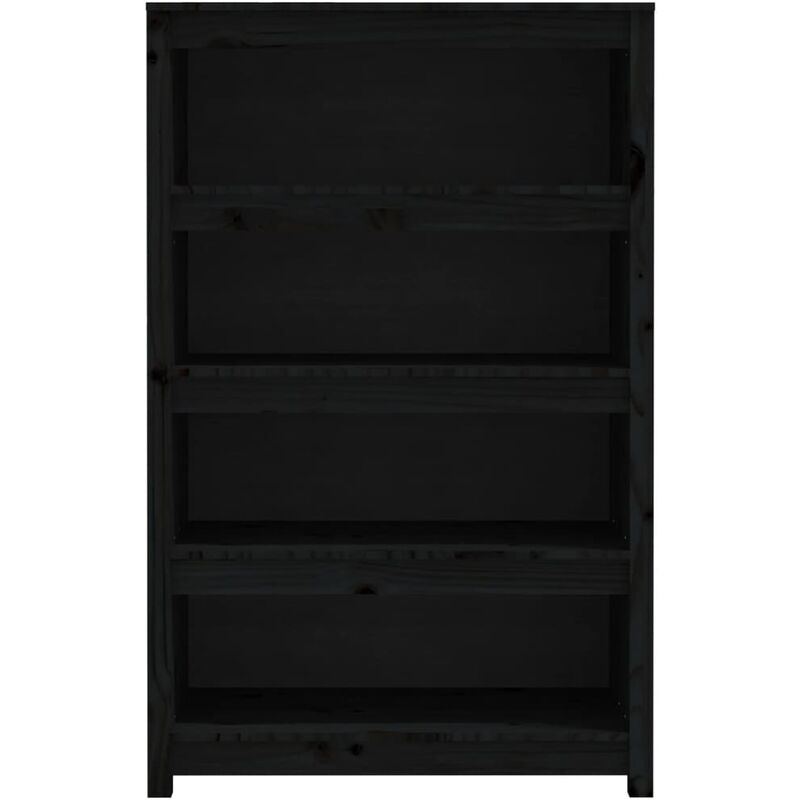 Estante para libros Tlos pino negro 50x150x22 - 8682870080645