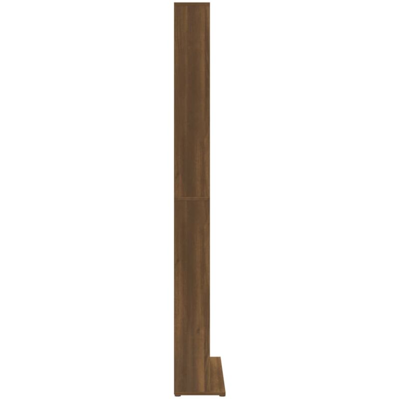 Estantería madera contrachapada roble ahumado 48x25,5x140 cm - referencia  Mqm-816005