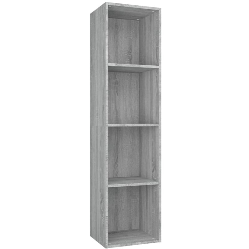 Estantería para Libros Librería mueble TV contrachapada roble 36x30x143 cm  ES50303A