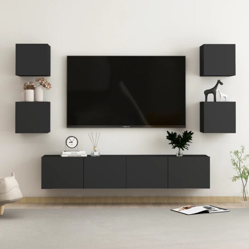 Mueble TV salón cocina 260x43cm diseño moderno More Report