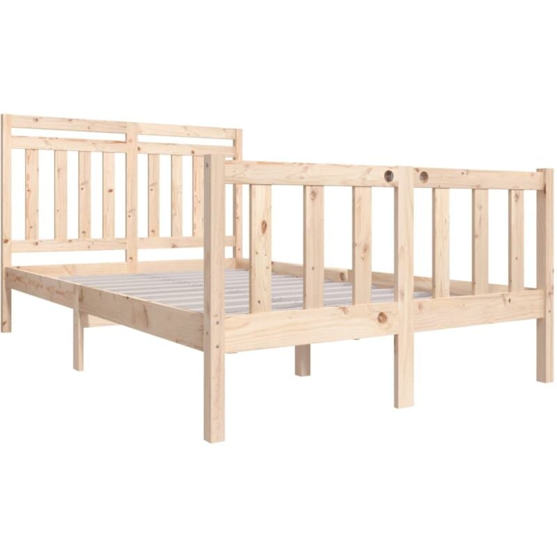 Estructura de cama Marco de Cama Somier de Cama madera maciza 120x200 cm  SDV923250 MaisonChic