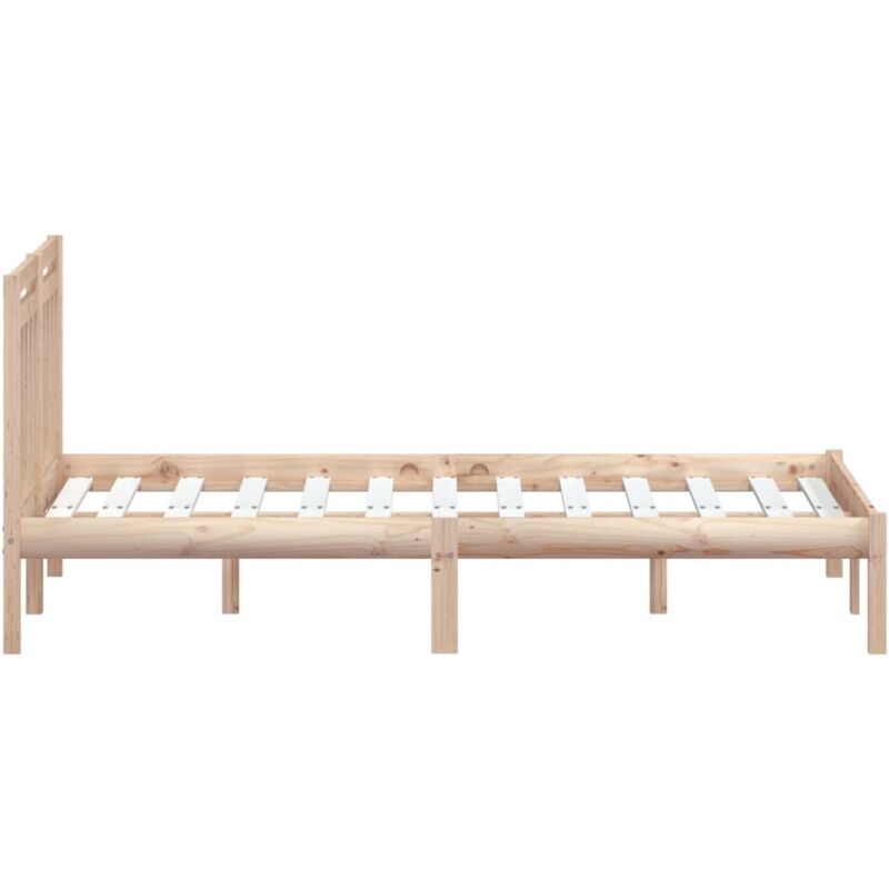 Estructura de cama Marco de Cama Somier de Cama madera maciza de pino  120x200 cm SDV100722