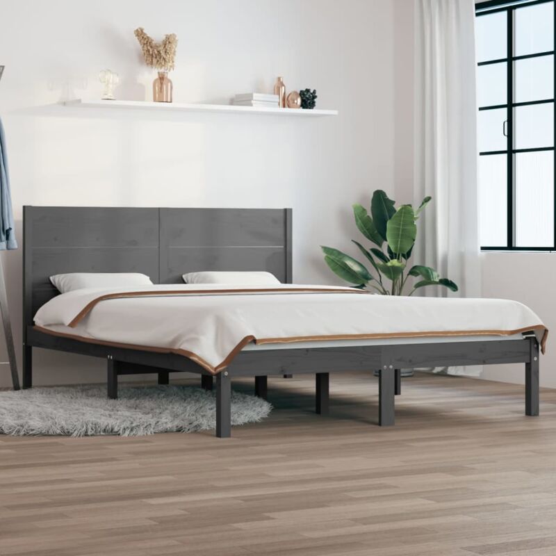 Estructura de cama Marco de Cama Somier de Cama madera maciza 120x200 cm  SDV923250 MaisonChic