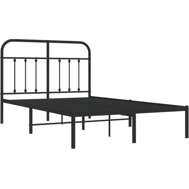 FetiNes Marco de Cama Individual de Metal para Adultos, Modernas Estructura  Camas con Cabeceros 90x190 cm, Fácil Montaje, Negro : : Hogar y  cocina