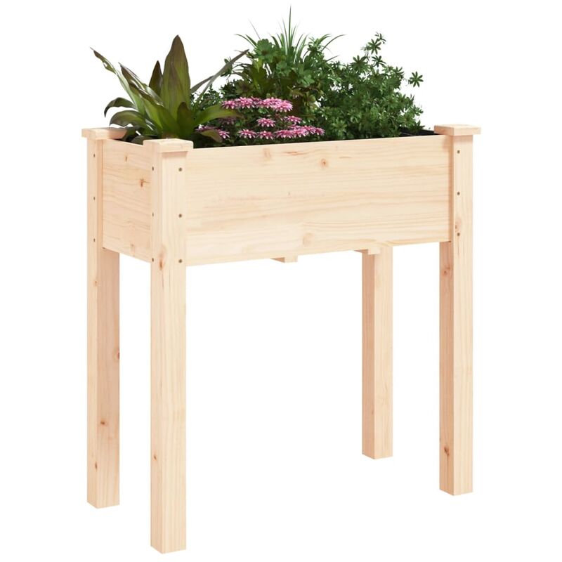 VOUNOT Huerto Urbano Terraza Mesa de Cultivo, Jardinera Elevada con  Cubierta de PVC, 80.5x130x43cm, Negro