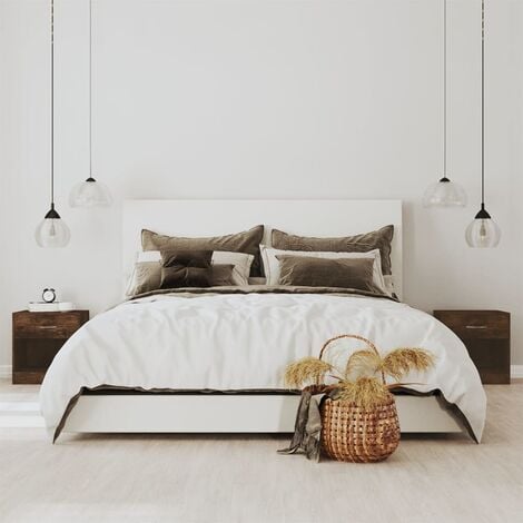 Mesita de noche moderna para dormitorio, sala de estar, cajón lateral,  mesita de noche decorativa, color blanco