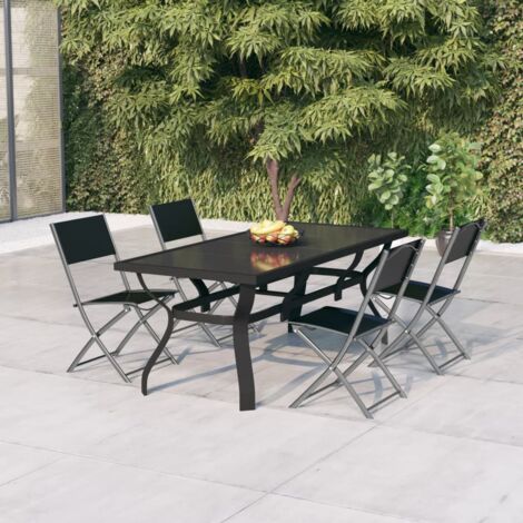Conjunto mesa y sillas jardín Sídney 5 piezas acacia FSC®