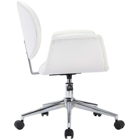 Silla ergonómica de Oficina con Respaldo Plegable Silla de Escritorio  giratoria con Altura Ajustable 83-95 cm FST87-W SoBuy - Conforama