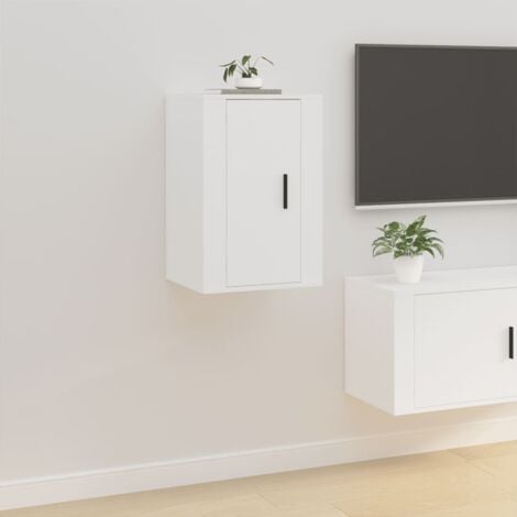 Mueble B-Best 120 cm con 2 cajones + decorativos blanco brillo