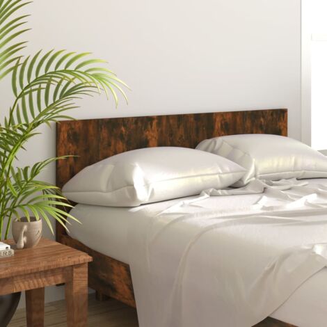 Cabecero de cama con mesitas madera contrachapada roble ahumado