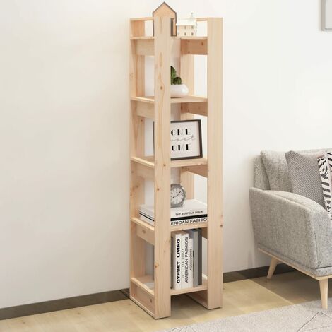 Estantería librería Gala de madera de pino con puertas, 79,6 cm