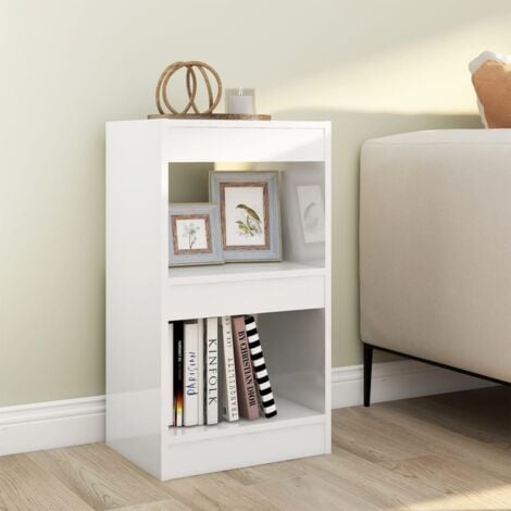 Estantería para dormitorio, estantería de 3 estantes, estantería de madera  abierta para libros, revistas, DVD y más, estantería de pie que ahorra