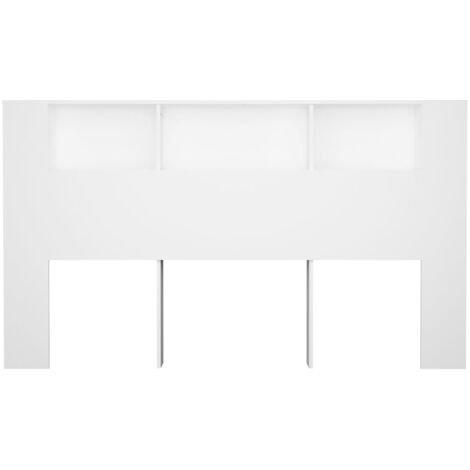 Cabecero de cama para dormitorio  Mueble cabecero estilo moderno  blanco 180x18,5x104,5 cm ES84699A