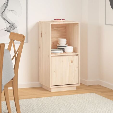  Aparador de madera maciza, aparador de cocina con estante de  almacenamiento, para sala de estar, comedor, pasillo, baño, color madera :  Hogar y Cocina