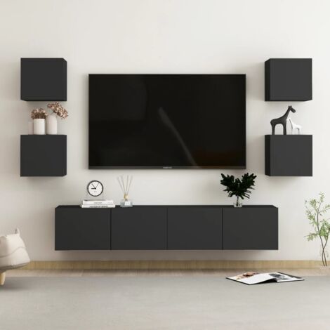 Conjunto mueble TV y dos estantes 180 cm NETRO