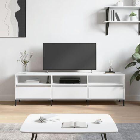 HomCom Mueble TV con ruedas 80 x 40 x 40 cm blanco desde 41,99 €