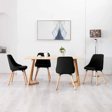 Pack de 4 sillas comedor, salón SWEDEN en terciopelo gris oscuro