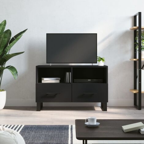 HomCom Mueble TV con ruedas 80 x 40 x 40 cm negro desde 41,99 €