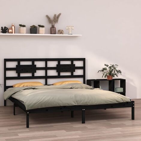 Maison Exclusive Cama de palets de madera maciza de pino 160x200 cm