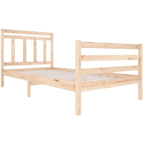 Estructura de cama Marco de Cama Somier de Cama madera maciza 120x200 cm  SDV923250 MaisonChic