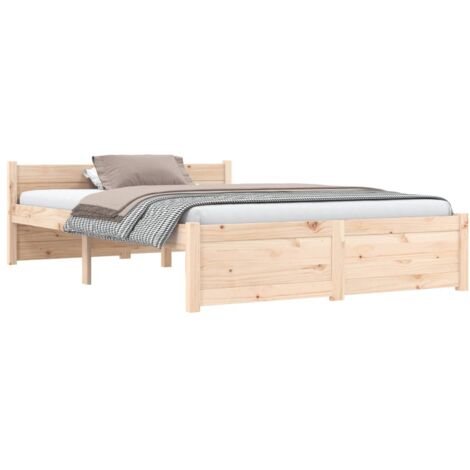 Estructura de cama Marco de Cama Somier de Cama madera maciza 120x200 cm  SDV923250 MaisonChic