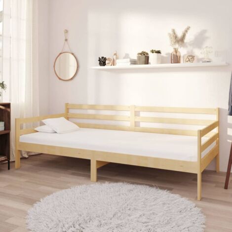 Maison Exclusive Sofá cama nido con cajones terciopelo amarillo 90x200 cm