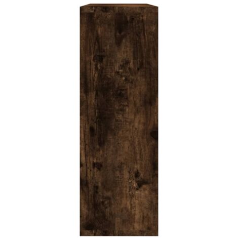 Estantería pared madera contrachapada marrón roble 36x16x90 cm