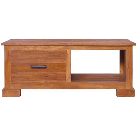 Mueble bajo TV de madera de teca y metal 170 cm - Mobiliario de