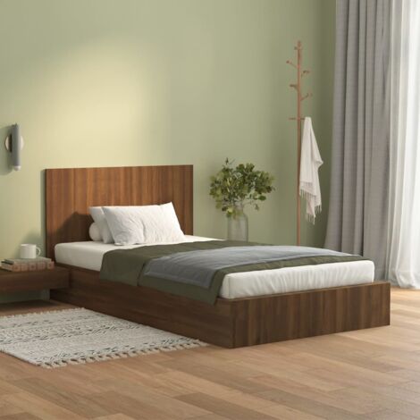 Maison Exclusive Cabecero de cama con mesitas madera contrachapada