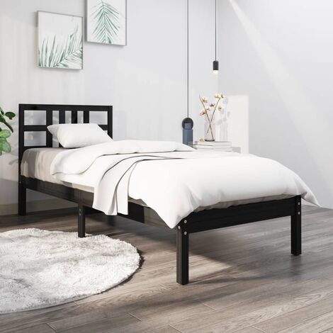 Maison Exclusive Estructura de cama madera maciza blanco 150x200 cm