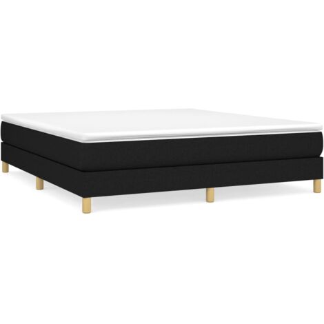 Cama para adulto，Cama box spring con colchón，Cama de matrimonio tela negro  180x200 cm XZZ5590112