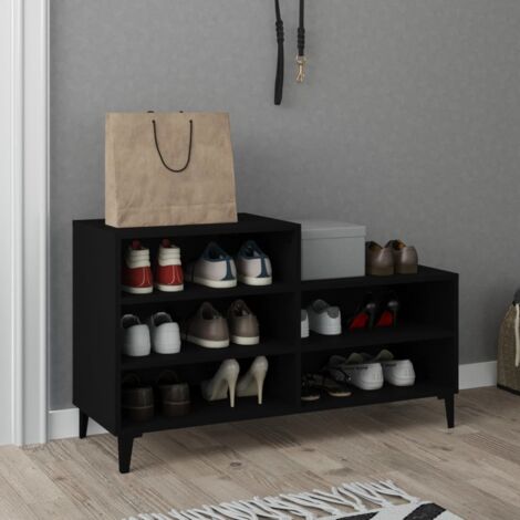 Zapatero De Madera 30x35x70 Cm - Organizador Con Puerta (roble Sonoma)